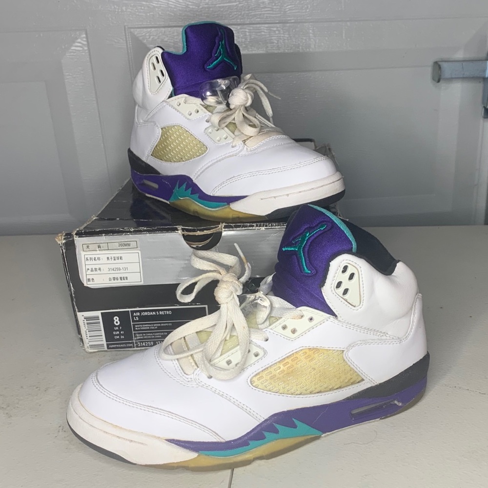 Og Air jordan 5 grapes size 8